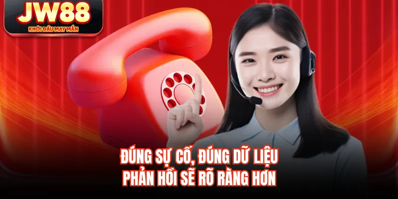 Đúng sự cố, đúng dữ liệu, phản hồi sẽ rõ ràng hơn